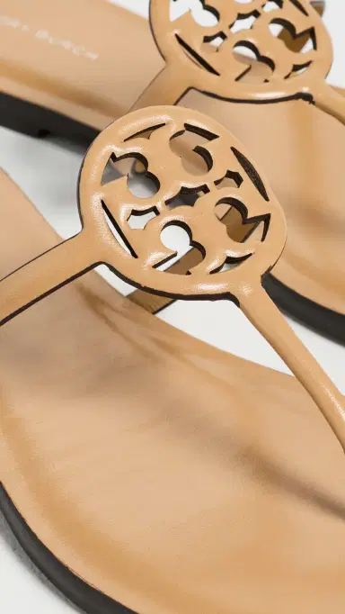 Tory Burch Miller Capri Sandals Honeycomb Tan 8 | Thumbnail 6 Tory Burch Miller Capri Sandals Honeycomb Tan 8 | Thumbnail 6
