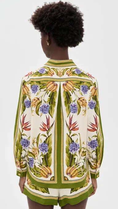 FARM Rio Tropical Linen Top Tropical carf and | Thumbnail 3 FARM Rio Tropical Linen Top Tropical carf and | Thumbnail 3