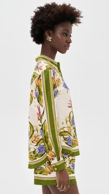 FARM Rio Tropical Linen Top Tropical carf and | Thumbnail 4 FARM Rio Tropical Linen Top Tropical carf and | Thumbnail 4
