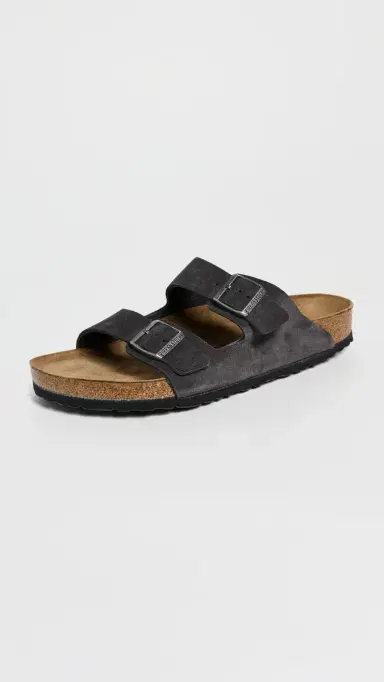 Birkenstock Suede Soft Footbed Arizona Sandals Velvet Gray | Thumbnail 2 Birkenstock Suede Soft Footbed Arizona Sandals Velvet Gray | Thumbnail 2