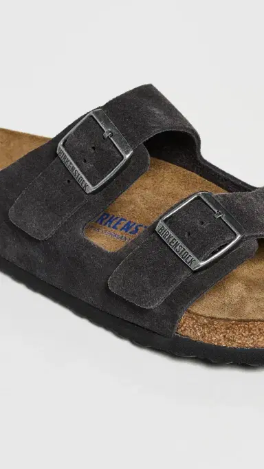 Birkenstock Suede Soft Footbed Arizona Sandals Velvet Gray | Thumbnail 5 Birkenstock Suede Soft Footbed Arizona Sandals Velvet Gray | Thumbnail 5