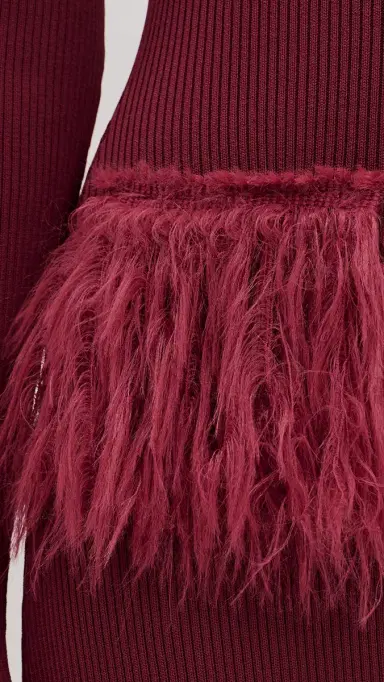 Yellow the Label Milli Knit Dress Burgundy | Thumbnail 6 Yellow the Label Milli Knit Dress Burgundy | Thumbnail 6