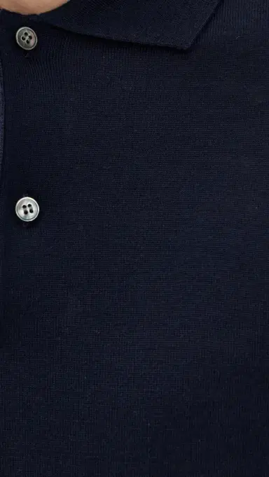 Greyson aratoga Merino Long Sleeve Polo Sweater Maltese Blue | Thumbnail 6 Greyson aratoga Merino Long Sleeve Polo Sweater Maltese Blue | Thumbnail 6