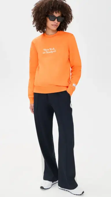 New York or Nowhere Knicks Classic Crewneck weatshirt Orange Garment Dyed | Thumbnail 5 New York or Nowhere Knicks Classic Crewneck weatshirt Orange Garment Dyed | Thumbnail 5