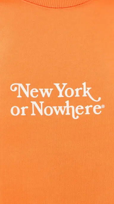 New York or Nowhere Knicks Classic Crewneck weatshirt Orange Garment Dyed | Thumbnail 6 New York or Nowhere Knicks Classic Crewneck weatshirt Orange Garment Dyed | Thumbnail 6