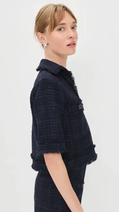 Veronica Beard Babbs Top Navy | Thumbnail 4 Veronica Beard Babbs Top Navy | Thumbnail 4