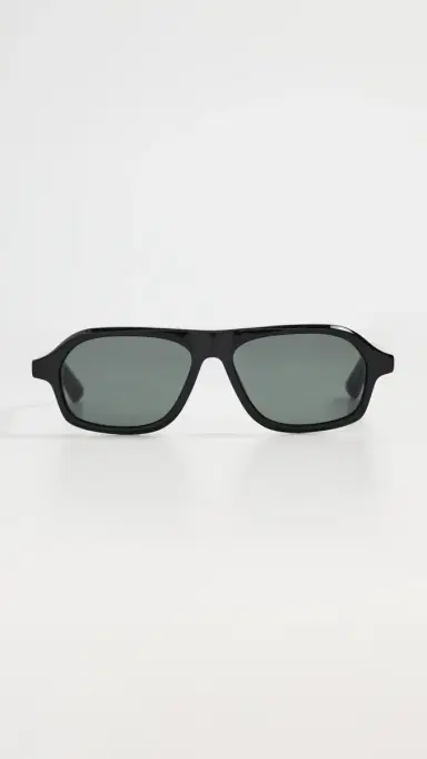 Jacquemus The Becane Sunglasses Black/Light Gold/Grey One Size | Thumbnail 2 Jacquemus The Becane Sunglasses Black/Light Gold/Grey One Size | Thumbnail 2