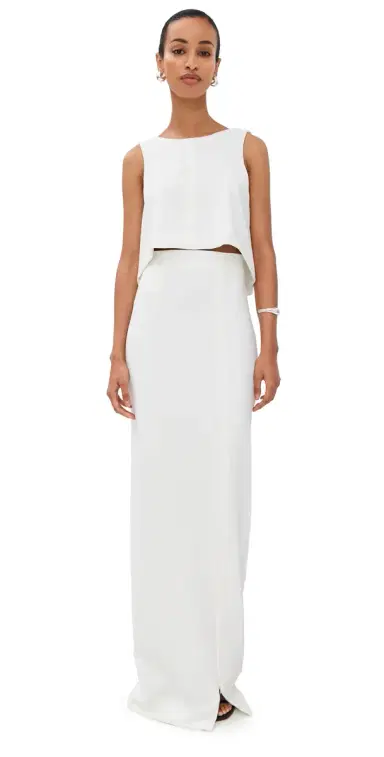 BLACK HALO Kacie 2 Piece Maxi Dress Porcelain 2 | Thumbnail 1 BLACK HALO Kacie 2 Piece Maxi Dress Porcelain 2 | Thumbnail 1