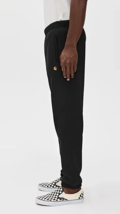 Carhartt WIP Chase Sweatpants Black/Gold | Thumbnail 4 Carhartt WIP Chase Sweatpants Black/Gold | Thumbnail 4