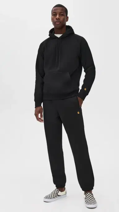 Carhartt WIP Chase Sweatpants Black/Gold | Thumbnail 5 Carhartt WIP Chase Sweatpants Black/Gold | Thumbnail 5