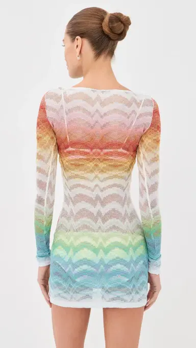 Missoni Long Sleeve T-Shirt Coverup Dress | Thumbnail 3 Missoni Long Sleeve T-Shirt Coverup Dress | Thumbnail 3