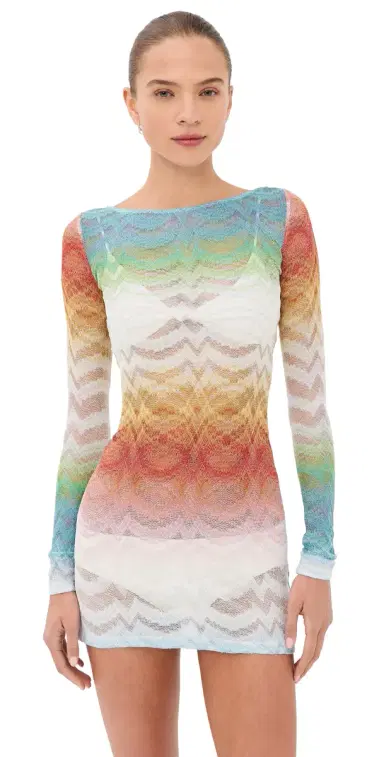 Missoni Long Sleeve T-Shirt Coverup Dress | Thumbnail 1 Missoni Long Sleeve T-Shirt Coverup Dress | Thumbnail 1
