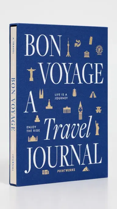 Printworks Bon Voyage Travel Journal Blue/Beige | Thumbnail 2 Printworks Bon Voyage Travel Journal Blue/Beige | Thumbnail 2