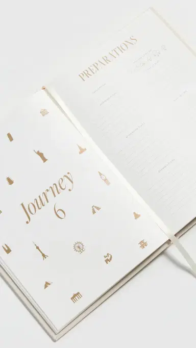Printworks Bon Voyage Travel Journal Blue/Beige | Thumbnail 5 Printworks Bon Voyage Travel Journal Blue/Beige | Thumbnail 5