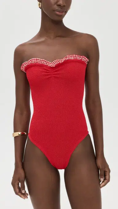 Hunza G Gingham One Piece | Thumbnail 2 Hunza G Gingham One Piece | Thumbnail 2