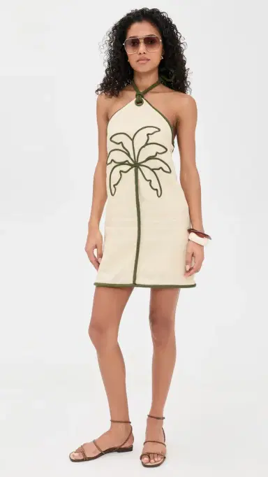 FARM Rio Sand Coconut Sleeveless Mini Dress Sand | Thumbnail 5 FARM Rio Sand Coconut Sleeveless Mini Dress Sand | Thumbnail 5
