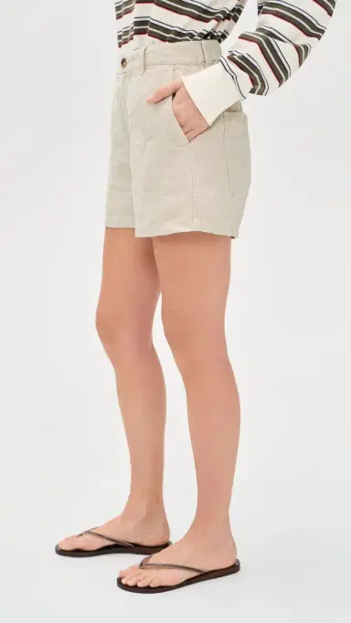 Madewell Zoe Linen Shorts Oat | Thumbnail 4 Madewell Zoe Linen Shorts Oat | Thumbnail 4