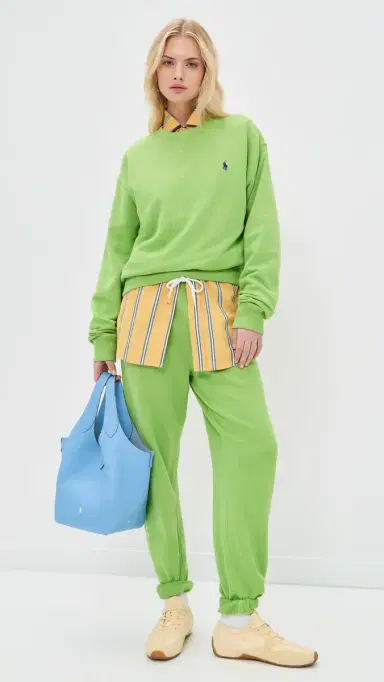 Polo Ralph Lauren Island Knit Ankle Jogger Pants Parakeet Green | Thumbnail 5 Polo Ralph Lauren Island Knit Ankle Jogger Pants Parakeet Green | Thumbnail 5