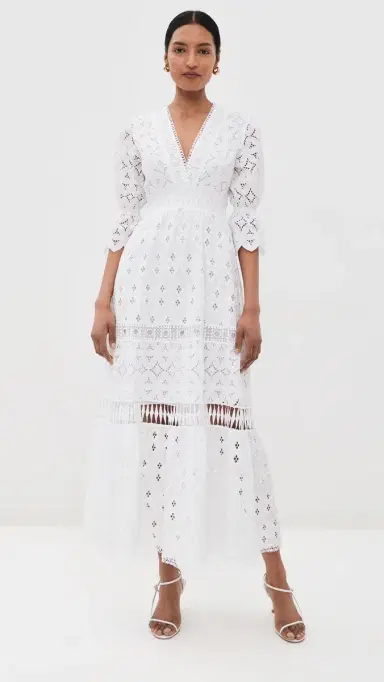 TEMPTATION POSITANO Curry Dress White S | Thumbnail 2 TEMPTATION POSITANO Curry Dress White S | Thumbnail 2