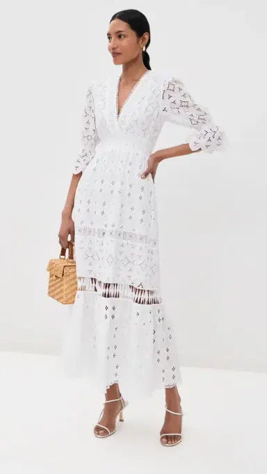 TEMPTATION POSITANO Curry Dress White S | Thumbnail 5 TEMPTATION POSITANO Curry Dress White S | Thumbnail 5