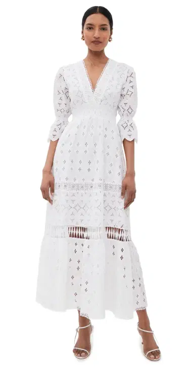 TEMPTATION POSITANO Curry Dress White S | Thumbnail 1 TEMPTATION POSITANO Curry Dress White S | Thumbnail 1