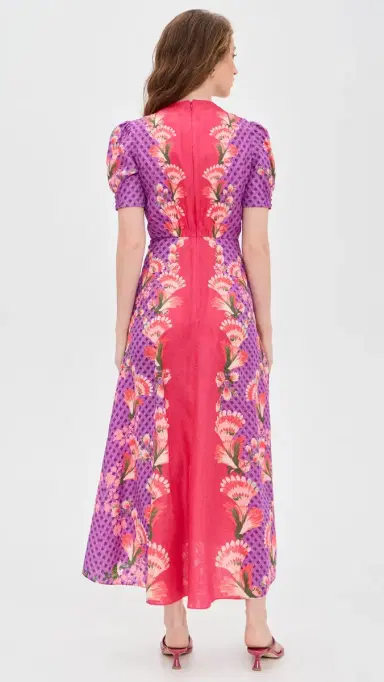 Saloni Lea Silk Dress | Thumbnail 3 Saloni Lea Silk Dress | Thumbnail 3