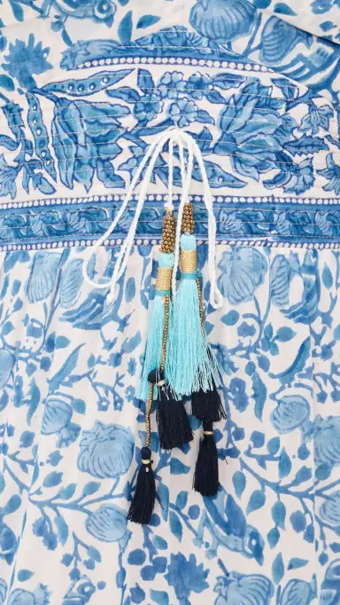 Bell Alexandria Maxi Dress Blue White | Thumbnail 6 Bell Alexandria Maxi Dress Blue White | Thumbnail 6