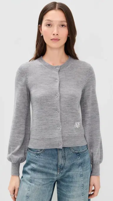 Baum und Pferdgarten Calynn Cardigan Grey Melange L | Thumbnail 2 Baum und Pferdgarten Calynn Cardigan Grey Melange L | Thumbnail 2