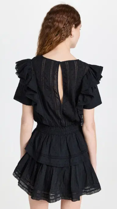 LoveShackFancy Natasha Dress Black | Thumbnail 3 LoveShackFancy Natasha Dress Black | Thumbnail 3