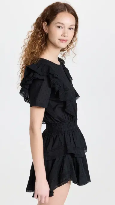 LoveShackFancy Natasha Dress Black | Thumbnail 4 LoveShackFancy Natasha Dress Black | Thumbnail 4