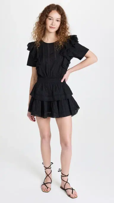 LoveShackFancy Natasha Dress Black | Thumbnail 5 LoveShackFancy Natasha Dress Black | Thumbnail 5