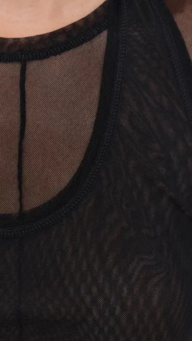 Helmut Lang Mesh Layered Tee Black | Thumbnail 6 Helmut Lang Mesh Layered Tee Black | Thumbnail 6