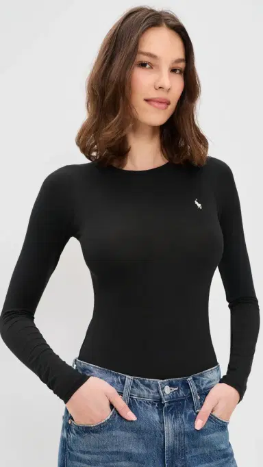 Polo Ralph Lauren ong Sleeve Thong Bodysuit Onyx | Thumbnail 2 Polo Ralph Lauren ong Sleeve Thong Bodysuit Onyx | Thumbnail 2