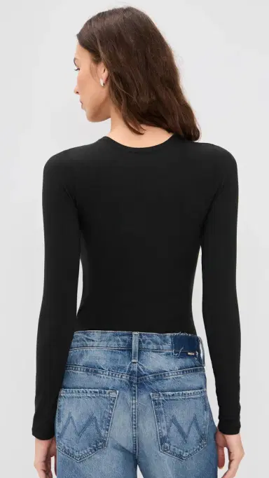 Polo Ralph Lauren ong Sleeve Thong Bodysuit Onyx | Thumbnail 3 Polo Ralph Lauren ong Sleeve Thong Bodysuit Onyx | Thumbnail 3