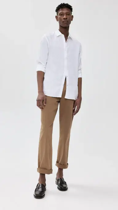 Orlebar Brown Giles Linen Button Down Shirt White | Thumbnail 5 Orlebar Brown Giles Linen Button Down Shirt White | Thumbnail 5