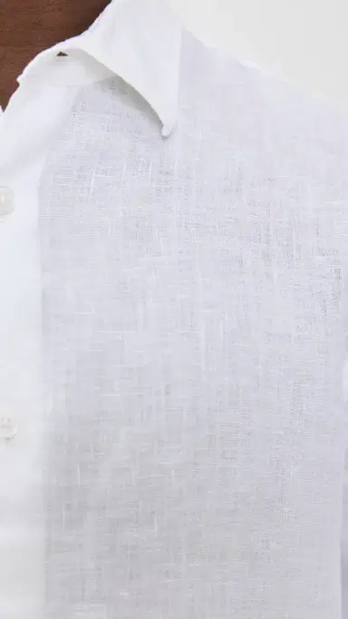 Orlebar Brown Giles Linen Button Down Shirt White | Thumbnail 6 Orlebar Brown Giles Linen Button Down Shirt White | Thumbnail 6