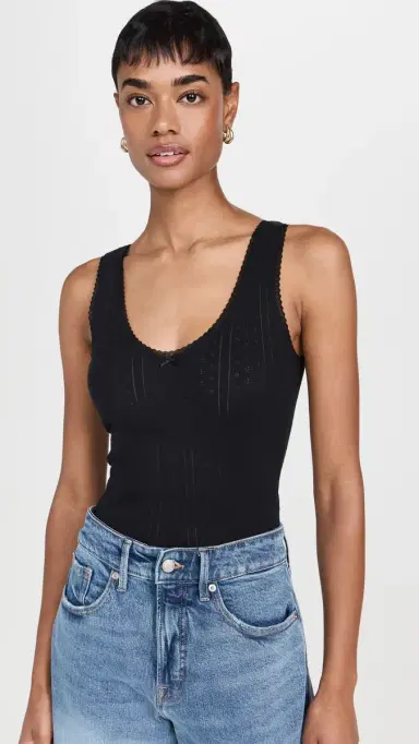 COUCOU The Scoop Tank Black | Thumbnail 2 COUCOU The Scoop Tank Black | Thumbnail 2
