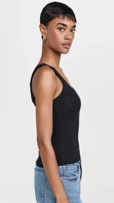 COUCOU The Scoop Tank Black | Thumbnail 4 COUCOU The Scoop Tank Black | Thumbnail 4