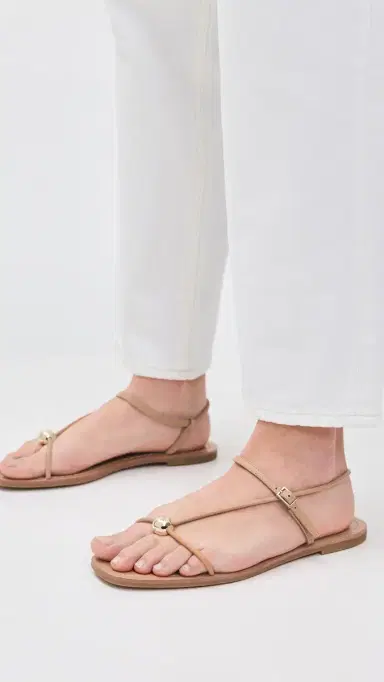 Loeffler Randall Lara Strappy Flat Sandals Dune 12 | Thumbnail 4 Loeffler Randall Lara Strappy Flat Sandals Dune 12 | Thumbnail 4