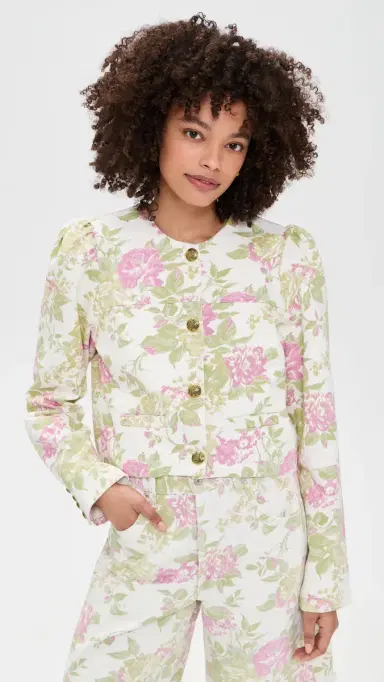 Citizens of Humanity Anita Puff Sleeve Jacket English Rose | Thumbnail 2 Citizens of Humanity Anita Puff Sleeve Jacket English Rose | Thumbnail 2