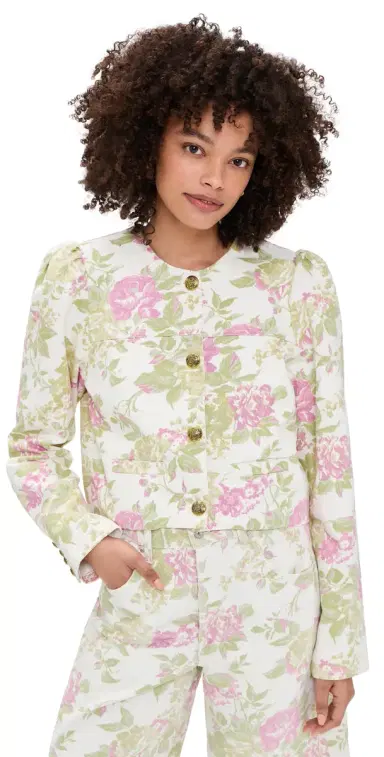 Citizens of Humanity Anita Puff Sleeve Jacket English Rose | Thumbnail 1 Citizens of Humanity Anita Puff Sleeve Jacket English Rose | Thumbnail 1