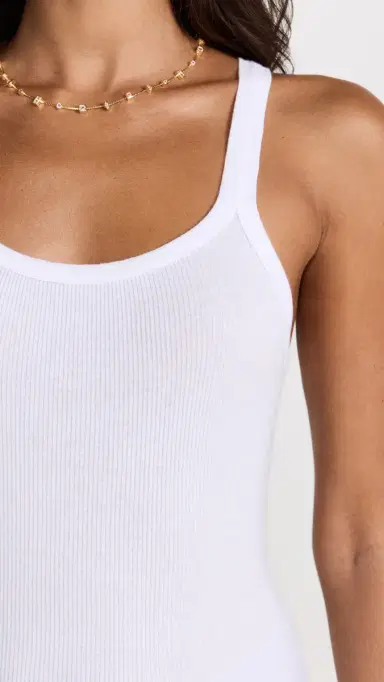 RE/DONE Ribbed Tank Optic White | Thumbnail 6 RE/DONE Ribbed Tank Optic White | Thumbnail 6