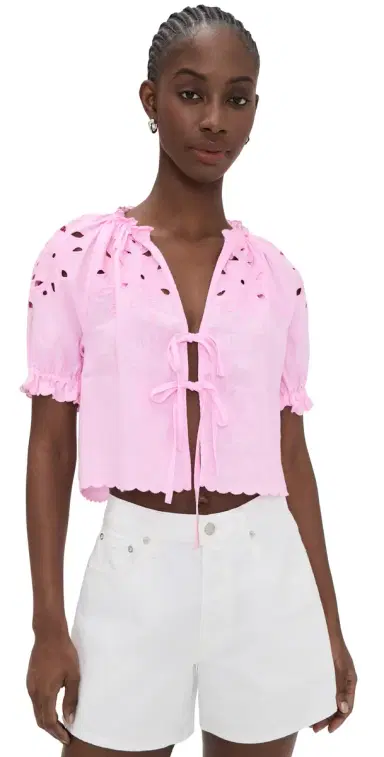 RAILS Lizbeth Blouse Cherry Blossom Eyelet | Thumbnail 1 RAILS Lizbeth Blouse Cherry Blossom Eyelet | Thumbnail 1