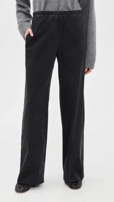 Vince Mid Rise Pull On Corduroy Pants Graphite | Thumbnail 2 Vince Mid Rise Pull On Corduroy Pants Graphite | Thumbnail 2