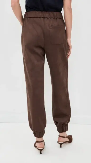 LE BOP Remy Faux Suede Joggers Coffee | Thumbnail 3 LE BOP Remy Faux Suede Joggers Coffee | Thumbnail 3