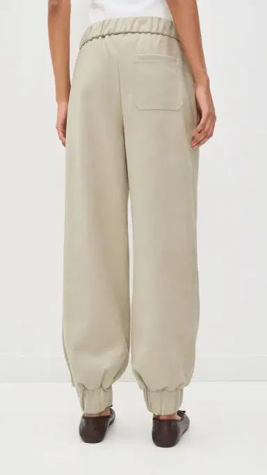 LE BOP Remy Faux Suede Joggers Feather Grey | Thumbnail 3 LE BOP Remy Faux Suede Joggers Feather Grey | Thumbnail 3