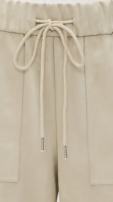 LE BOP Remy Faux Suede Joggers Feather Grey | Thumbnail 6 LE BOP Remy Faux Suede Joggers Feather Grey | Thumbnail 6
