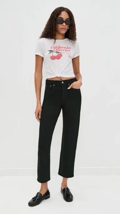 Levi's Wedgie Straight Jeans Black Sprout | Thumbnail 5 Levi's Wedgie Straight Jeans Black Sprout | Thumbnail 5