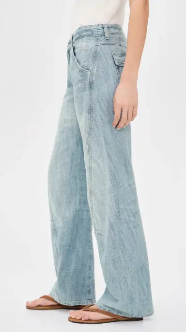 Free People Highland Low Rise Bowed Jeans Art School | Thumbnail 4 Free People Highland Low Rise Bowed Jeans Art School | Thumbnail 4