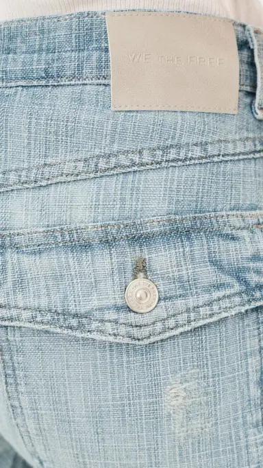 Free People Highland Low Rise Bowed Jeans Art School | Thumbnail 6 Free People Highland Low Rise Bowed Jeans Art School | Thumbnail 6
